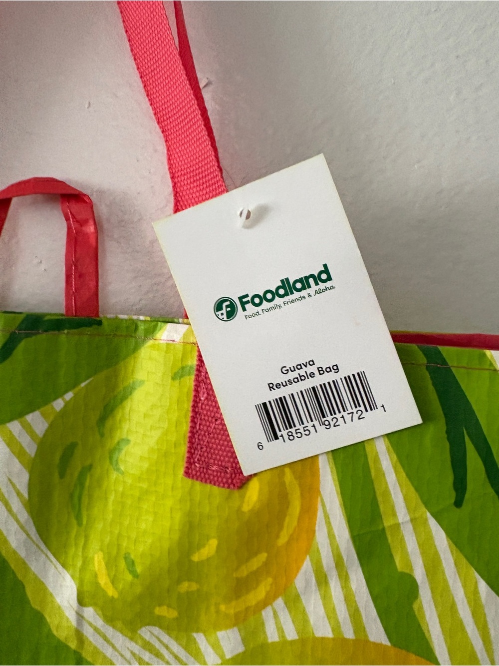 Foodland Hawai’i Guava Reusable Tote Bag - Picture 2 of 3